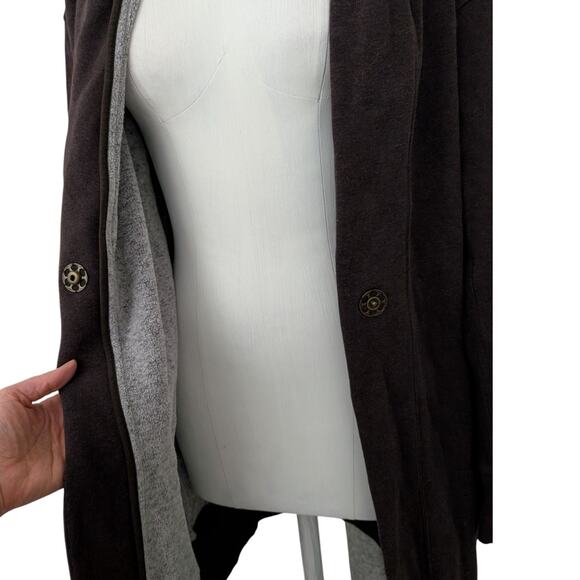 Lululemon Karmacollected Hooded Wrap Jacket Heathered Rich Earth - Picture 8 of 16